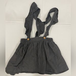 Zara girls size 3 - 4 year old toddler skirt overalls